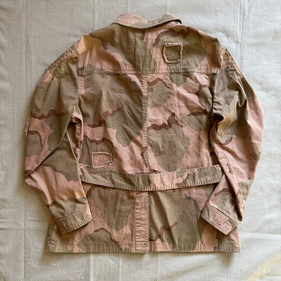 Anthropologie Lida Utility Pink Camo Jacket Womens Large Excellent Condition - Picture 2 of 10